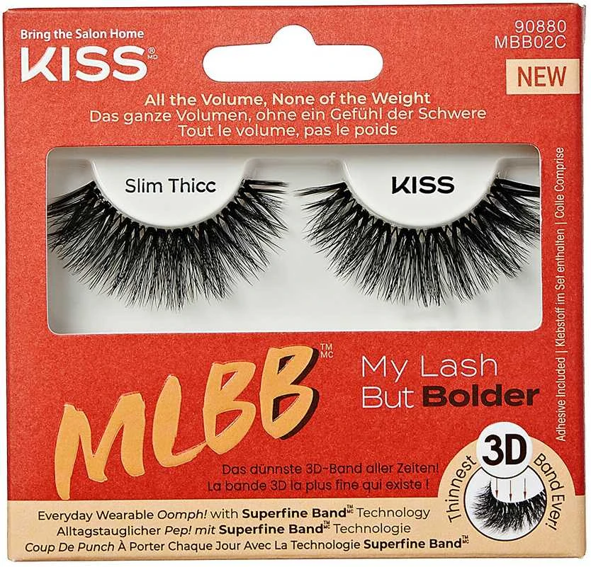 KISS dirbtinės blakstienos MLB bolder - Slim Thicc