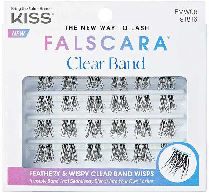 KISS Dirbtinės blakstienos Falscara Multipack – skaidri juostelė