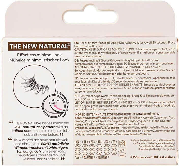 KISS Dirbtinės blakstienos The New Natural Half Lash