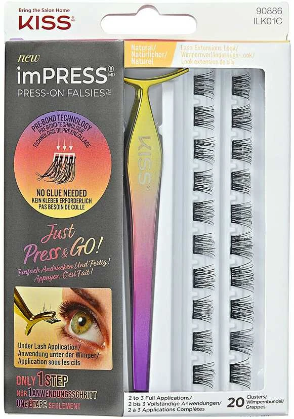 Kiss My Face KISS Dirbtinės blakstienos "imPRESS Press on Falsies Kit 01