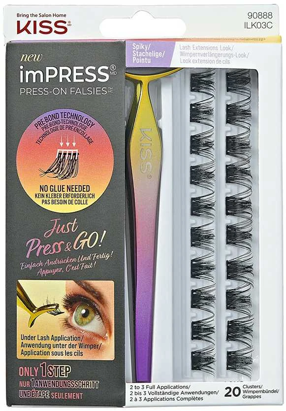 KISS Dirbtinės blakstienos "imPRESS Press on Falsies Kit 03