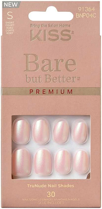 KISS Lipni nagai Bare-But-Better Premium Nails - Mocha 30 vnt