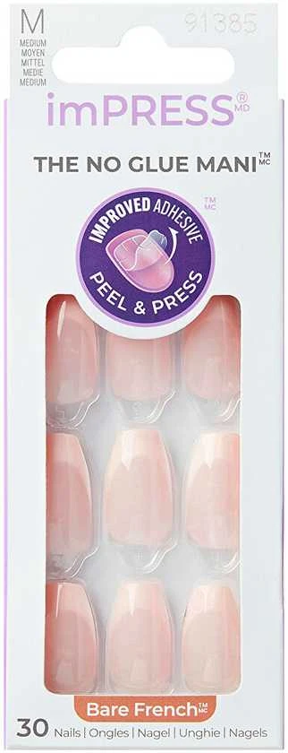 KISS Lipnūs nagai ImPRESS Nails - Originalūs 30 vnt