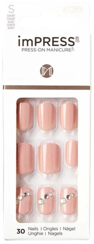 KISS Lipnūs nagai imPRESS Nails Crystal Blossom 30 vnt.