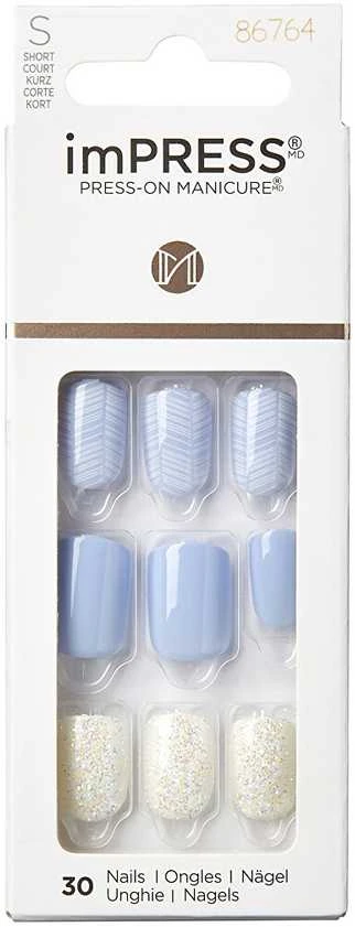 KISS Lipnūs nagai imPRESS Nails Levandų šnabždesys 30 vnt.