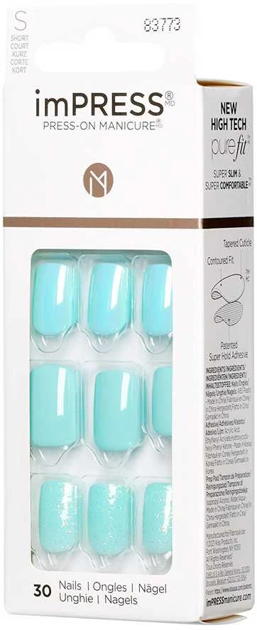 KISS Lipnūs nagai imPRESS Nails lietaus apsauga 30 vnt.