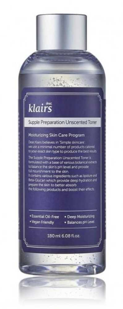 "Klairs Supple Preparation" tonikas be kvapo 180ml