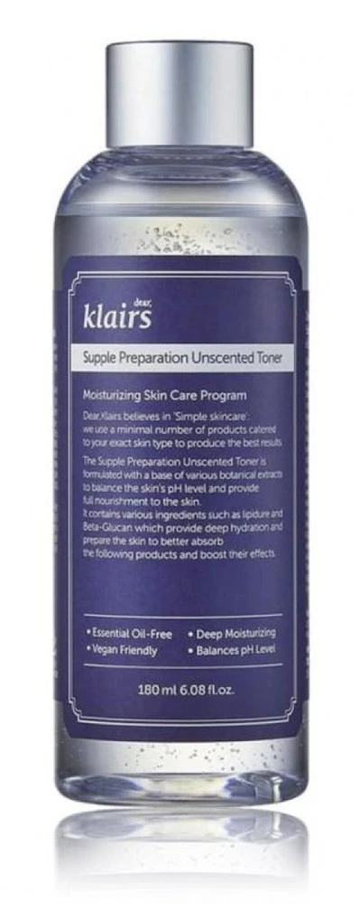 "Klairs Supple Preparation" tonikas be kvapo 180ml
