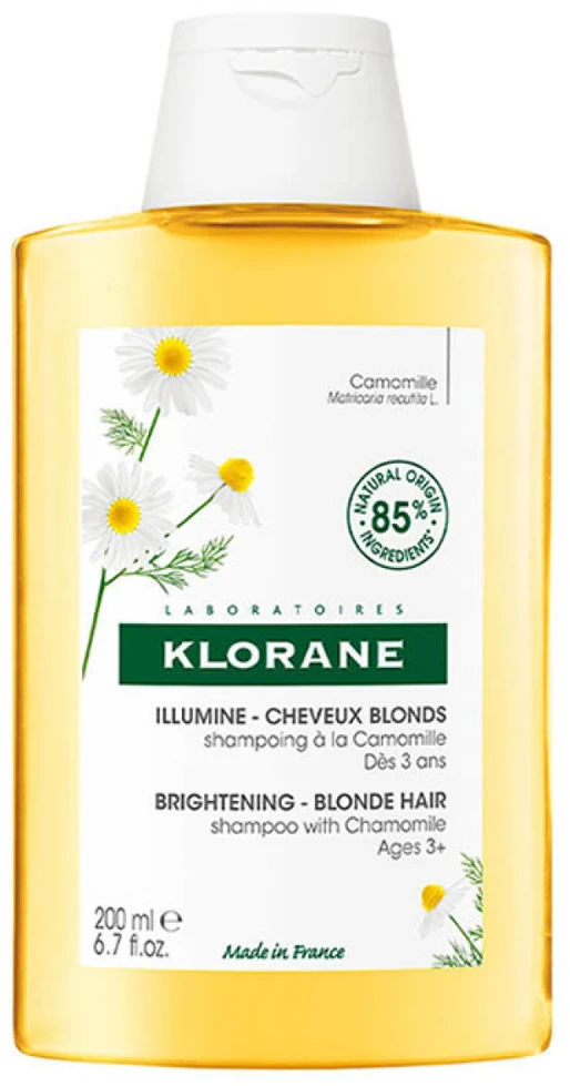 Klorane A La Camomile Skirtas šviesiems plaukams Reflex Illuminating Šampūnas 200ml
