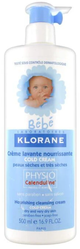 „Klorane Baby Cleansing Kreminis Cold“ valomasis kremas nuo peršalimo, 500 ml