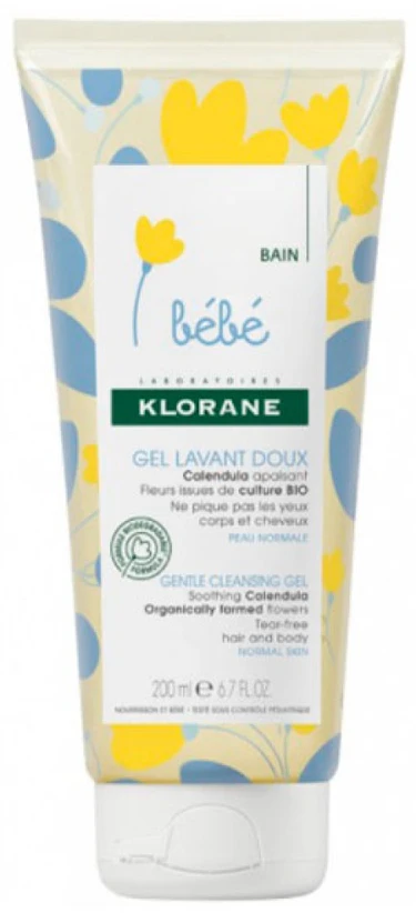 "Klorane Baby" švelnus valomasis gelis 200ml
