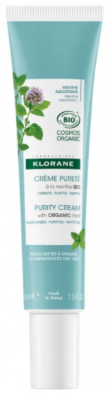 "Klorane Bio Aquatic Mint" valomasis kremas 40ml