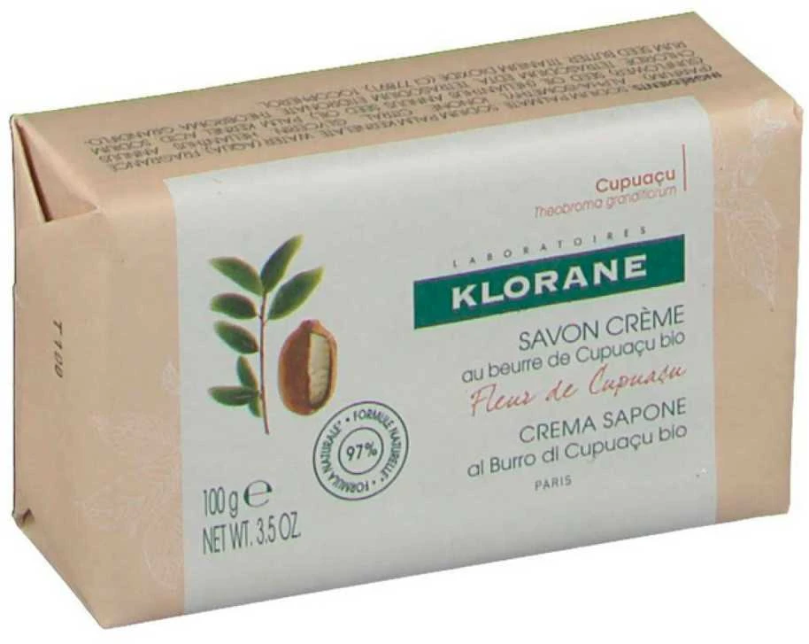 "Klorane Cupuaçu Flower Kreminis" muilas 100g