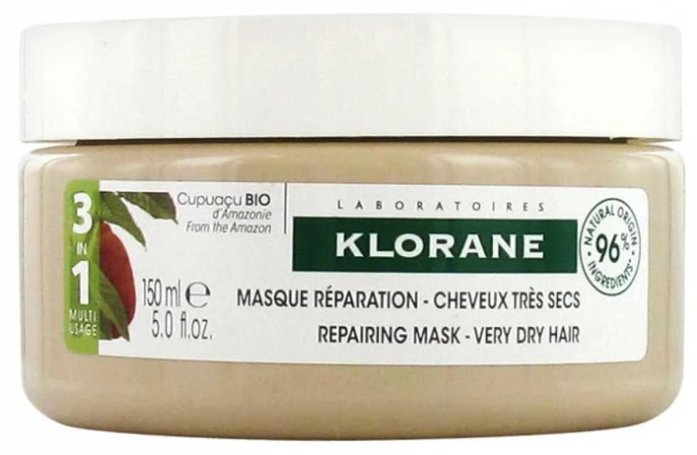 "Klorane Cupuazu" sausų plaukų atkuriamoji kaukė 150ml