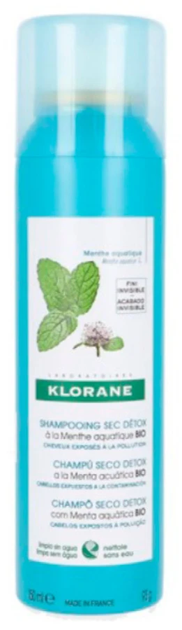 "Klorane" mėtų sausas detoksikuojantis šampūnas 150ml