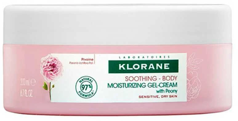 "Klorane Peony" drėkinamasis gelio kremas 200ml