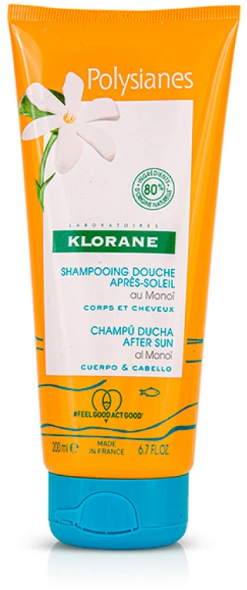 Klorane "Polysianes" dušo šampūnas po saulės vonių 200ml
