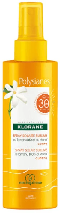 Klorane Polysianes Saulės purškiklis Sublime Spf30 200ml