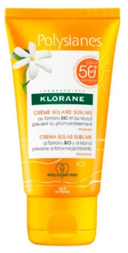 Klorane Polysianes Sublime veido kremas nuo saulės Spf50 50ml