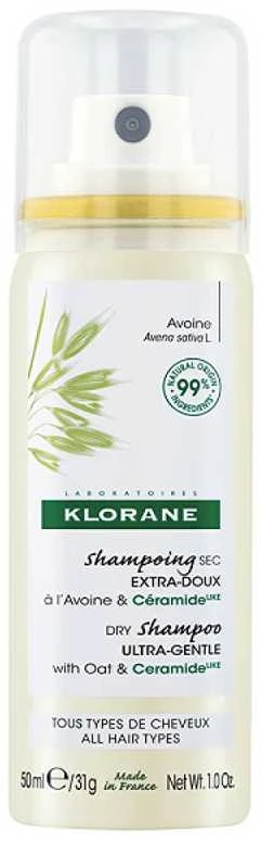 Klorane Sausas šampūnas with ceramides Oats (Sausas šampūnas), 50 ml
