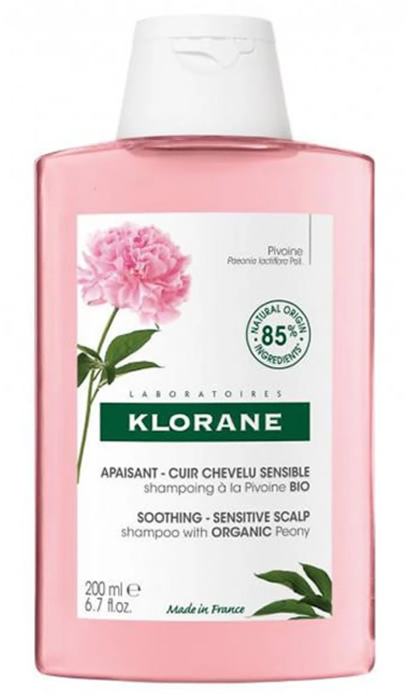 "Klorane" raminantis ir nuo dirginimo saugantis šampūnas "Peony" 200ml