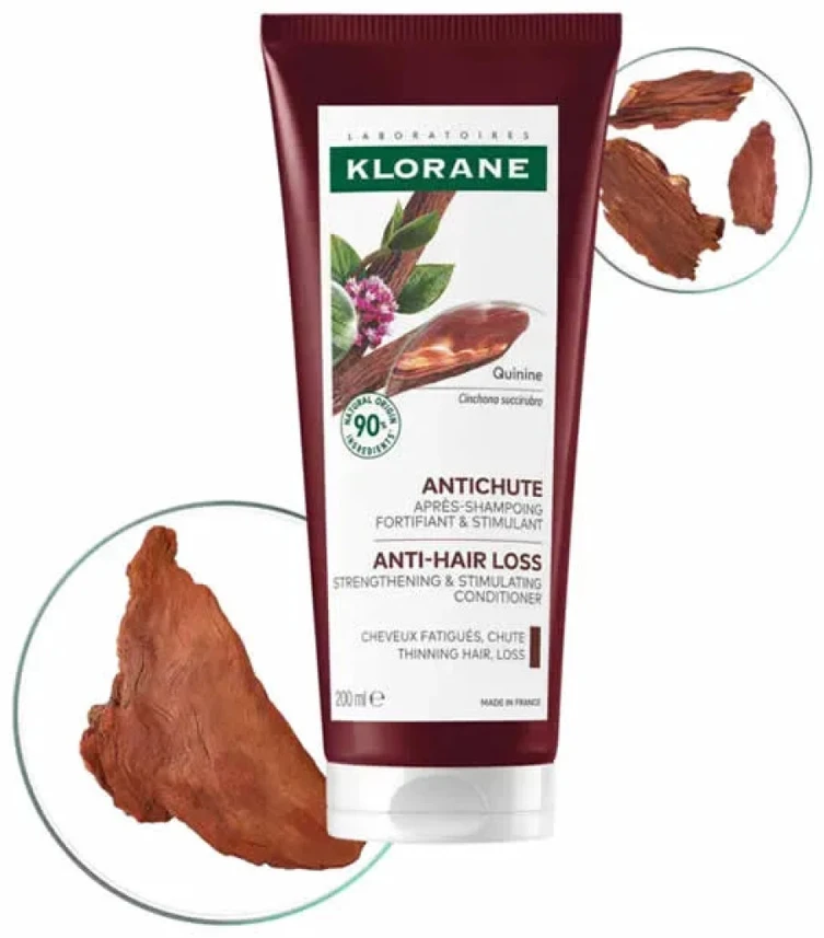 Klorane Anti Hair Loss Strengthening And Stimulating Conditioner stiprinantis kondicionierius silpniems plaukams, 200 ml
