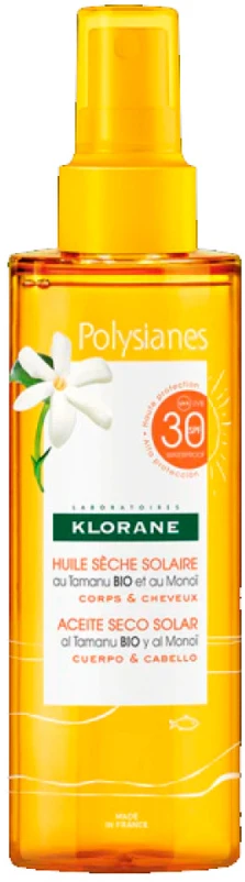 Klorane Tamanu ir Monoi apsauginis aliejus nuo saulės 100ml