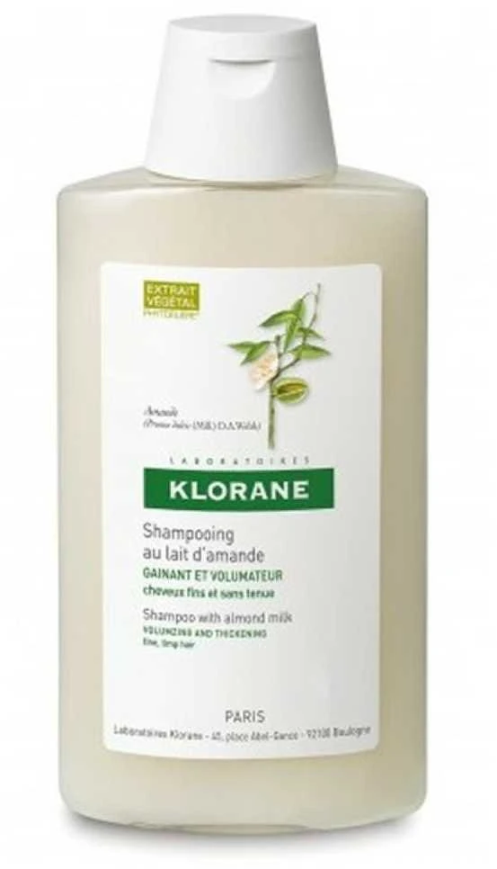 "Klorane" apimtį didinantis šampūnas su migdolų pienu 400ml