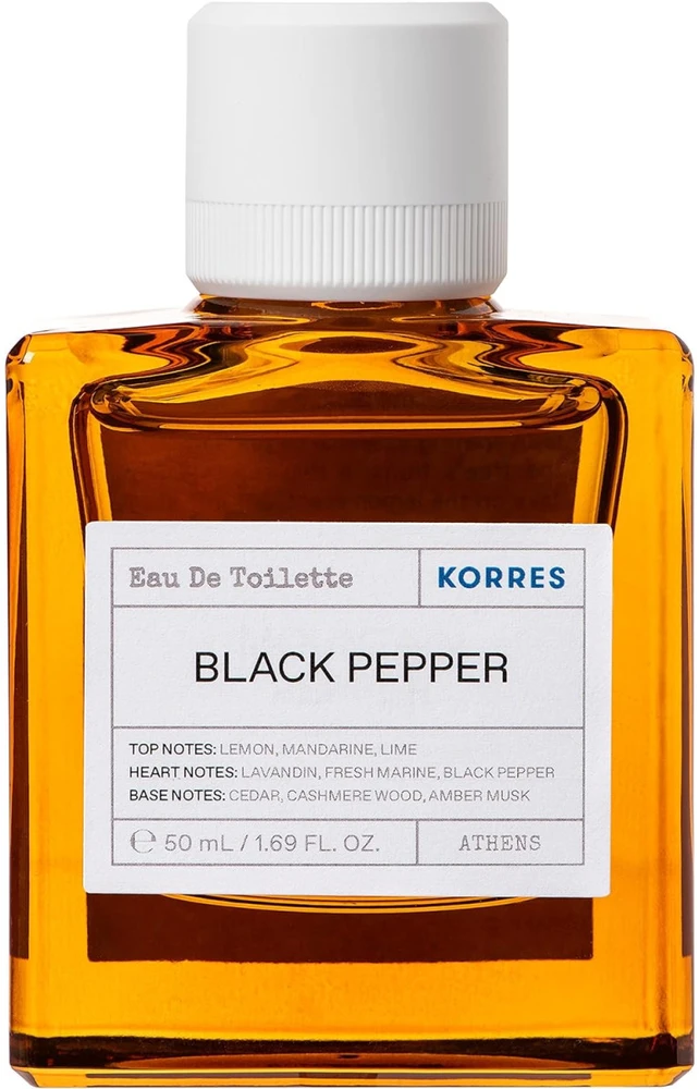 Korres Juodas Pepper EDT tualetinis vanduo Unisex, 50 ml