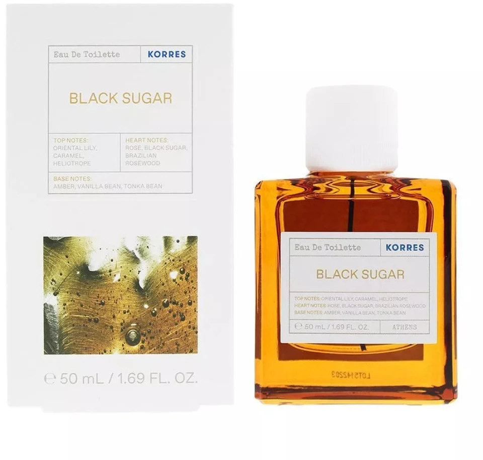 Korres Juodas Sugar EDT tualetinis vanduo Unisex, 50 ml