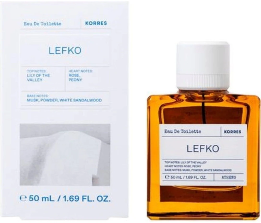 Korres Lefko EDT tualetinis vanduo unisex, 50 ml