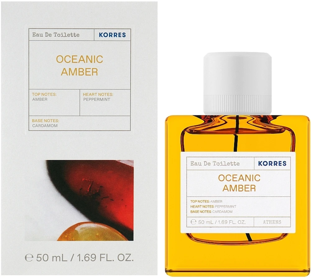Korres Oceanic Amber EDT tualetinis vanduo vyrams, 50 ml