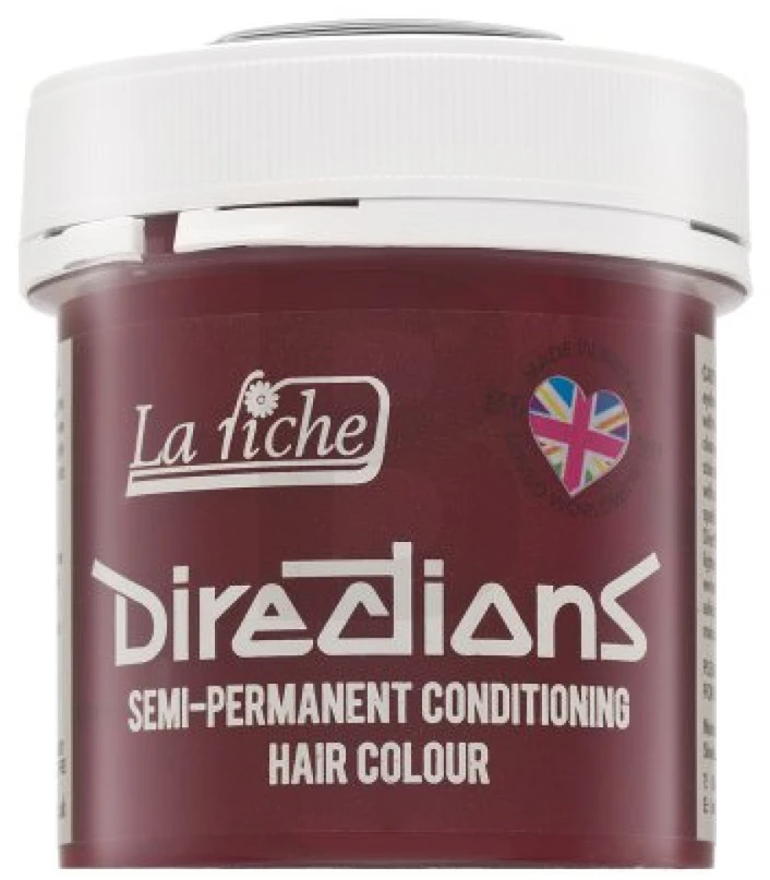 La Riché Directions Semi-Permanent Conditioning Hair Colour Pillarbox Raudona, 88 ml