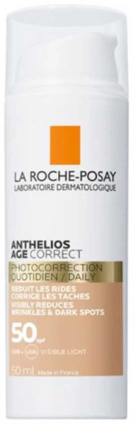 La Roche Posay Anthelios Age Correct SPF 50 Kremas nuo saulės su spalva, 50 ml
