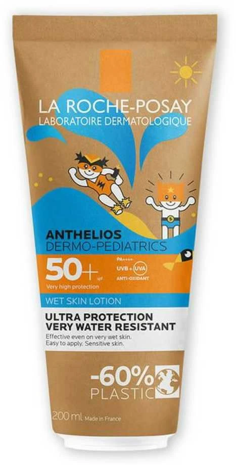 La Roche-Posay Anthelios Dermo‑Pediatrics Wet Lotion SPF 50+ apsauginis losjonas nuo saulės vaikams, 200 ml