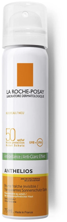 Apsauga nuo saulės La Roche Posay Anthelios Invisible Face Mist Anti Shine, su SPF50, 75 ml