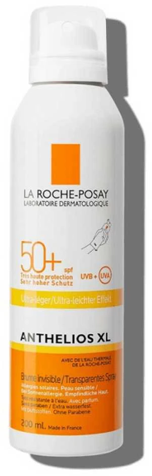 La Roche Posay Anthelios Invisible Mist Ultra Light SPF 50+ apsauginis purškiklis nuo saulės, 200 ml