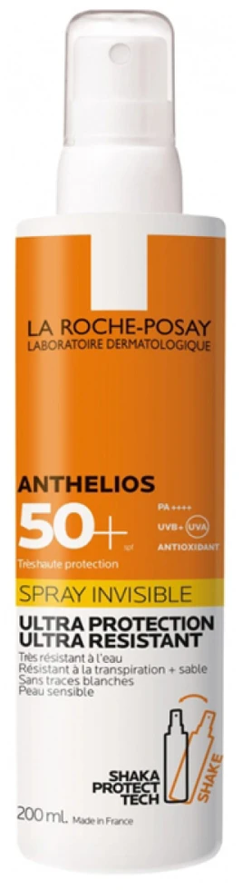 La Roche Posay Anthelios Invisible Purškiklis Ultra Resistant SPF 50+ apsauginis purškiklis nuo saulės, 200 ml