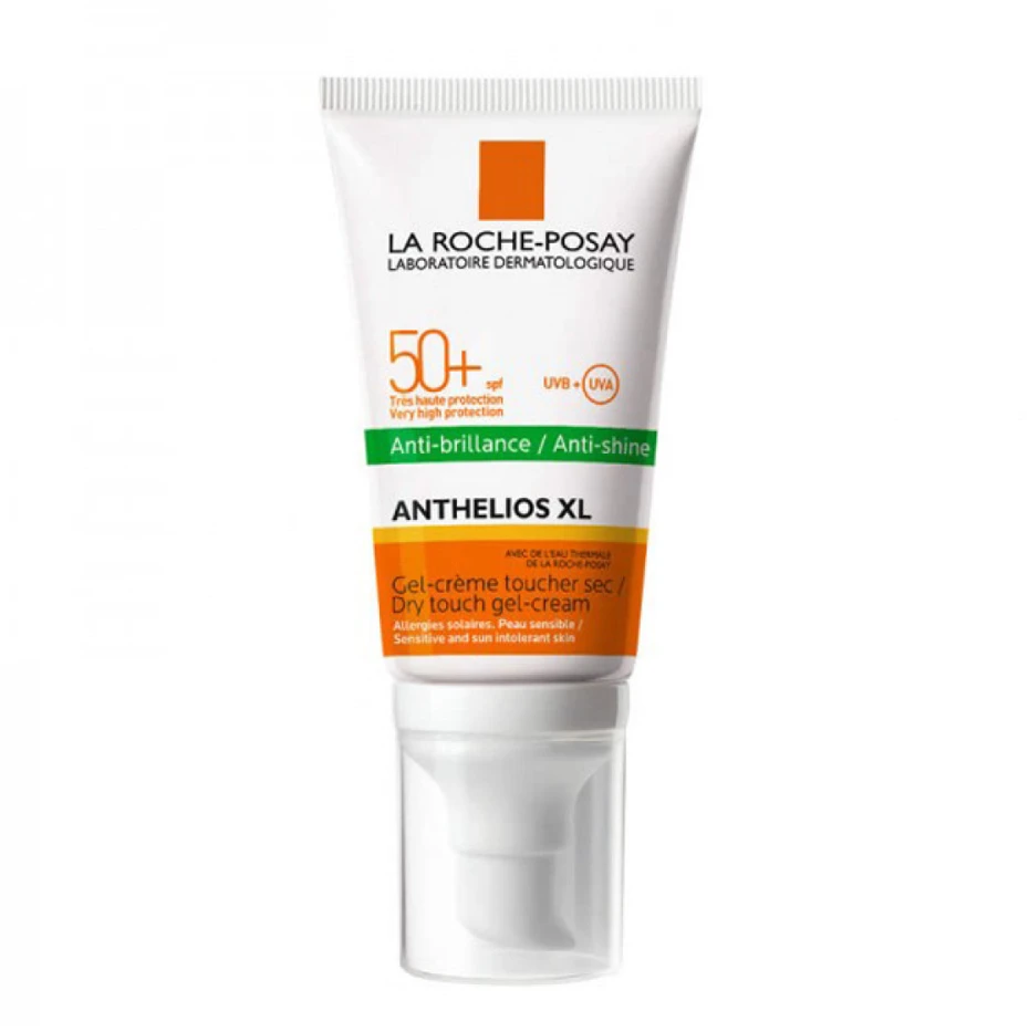 La Roche Posay Anthelios XL Anti-Shine Non-Perfumed Dry Touch Gel-Kreminis SPF 50+ apsauginis gelinis kremas jautriai veido odai, 50 ml