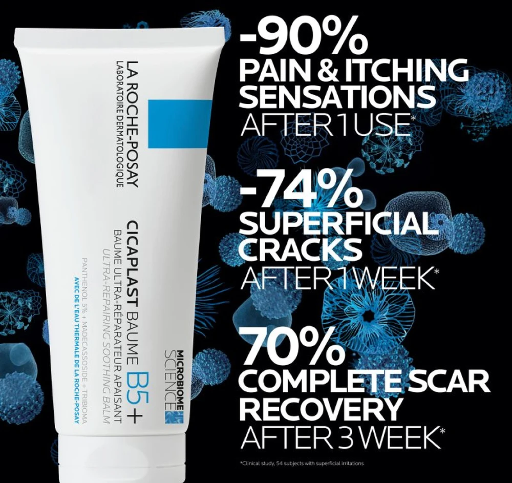La Roche-Posay Cicaplast Baume B5+ Atkuriamasis kūno ir veido balzamas, 40 ml