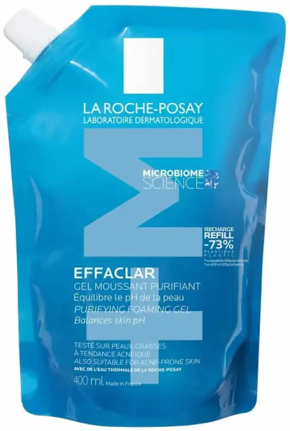 La Roche Posay Effaclar Gel Moussant papildymas, 400 ml