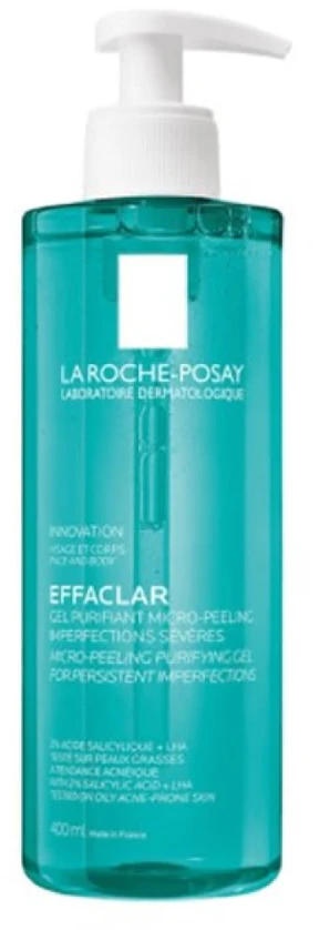 LA ROCHE-POSAY Effaclar Micro Peeling valomasis gelis, 400 ml