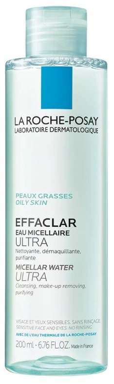 La Roche-Posay Effaclar Purifying Micellar Vanduo For Oily Skin micelinis vanduo jautriai ir riebiai odai, 200 ml