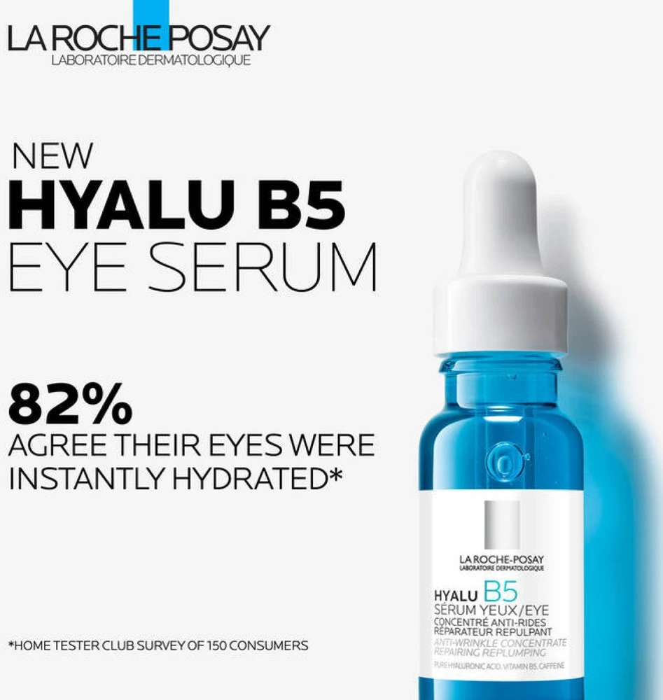 La Roche Posay Hyalu B5 Eye Serum paakių serumas nuo raukšlių su hialurono rūgštimi, 15 ml