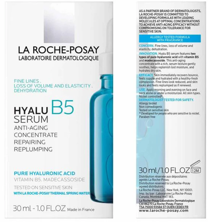 La Roche Posay Hyalu B5 Serum serumas nuo raukšlių su hialurono rūgštimi, 30 ml