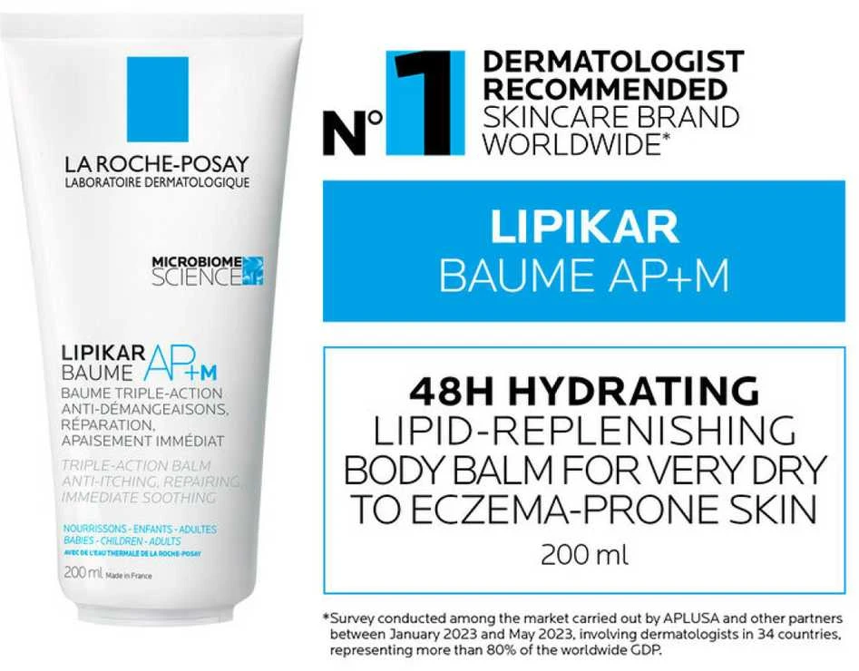 La Roche-Posay Lipikar AP+ M veido ir kūno balzamas, eko pakuotė, 200 ml