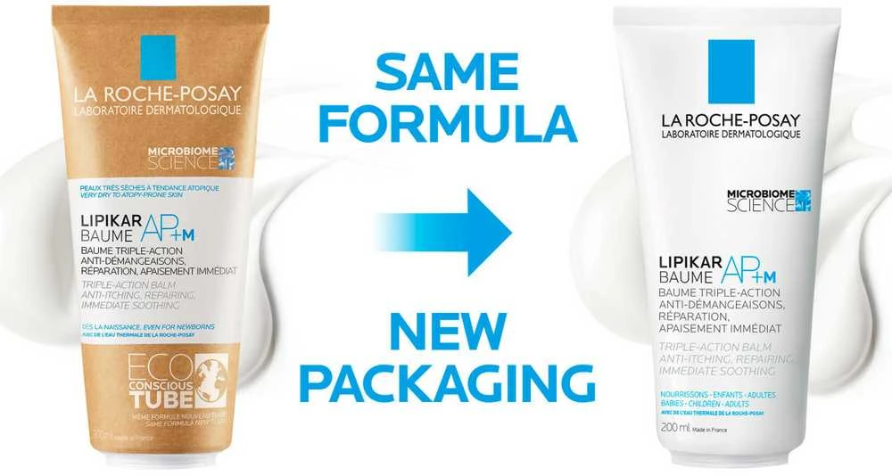 La Roche-Posay Lipikar AP+ M veido ir kūno balzamas, eko pakuotė, 200 ml