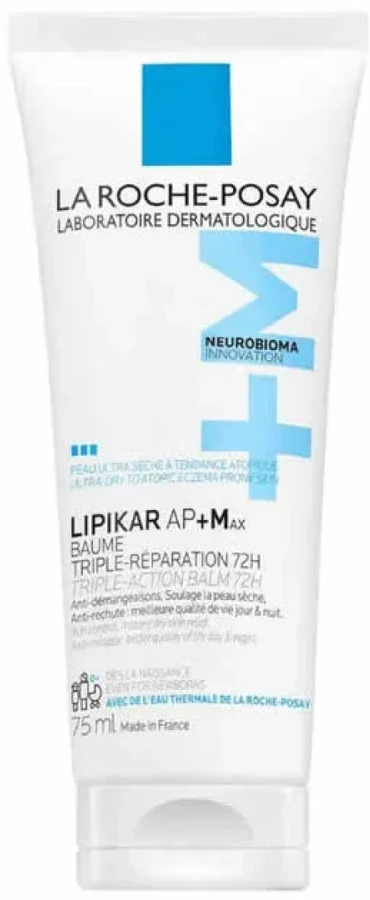 La Roche-Posay Lipikar AP+ Max Baume Triple Action Balm balzamas veidui ir kūnui, 75 ml