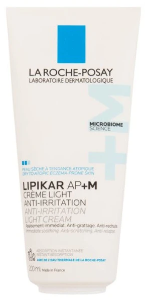 La Roche-Posay Lipikar AP+M Anti-Irritation Light Kremas Kūno Kremas, 200 ml