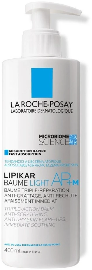La Roche Posay Lipikar Baume Light AP+M trigubo poveikio losjonas sausai ir jautriai odai, 400 ml